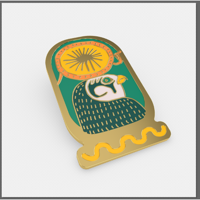RA Enamel Pin