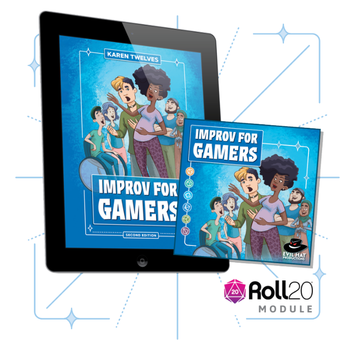 Evil Hat Productions, LLC Improv for Gamers: Second Edition - Hardcover RPG Book, Role Playing Game Evil Hat Productions, LLC Improv for Gamers: Second Edition - Hardcover RPG Book, Role Playing Game