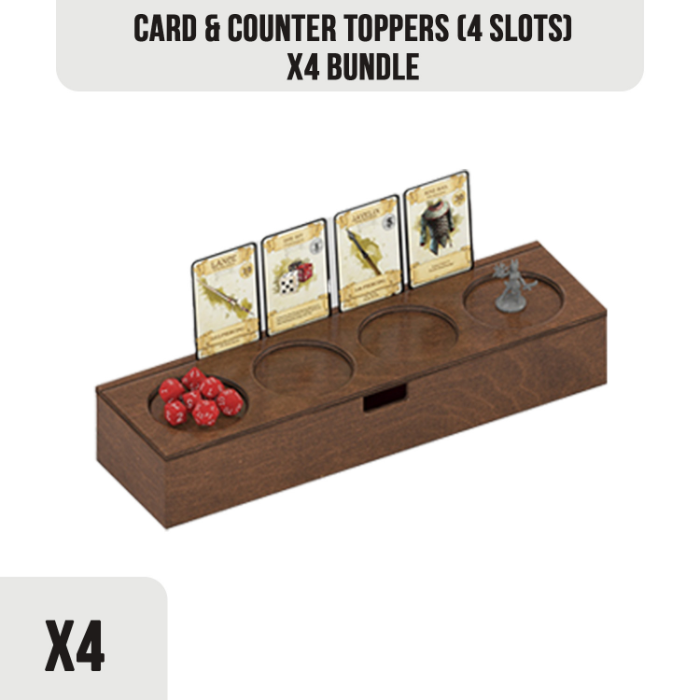 TOPPERS BUNDLE: 4x Card & Counter Toppers (4 Slots)