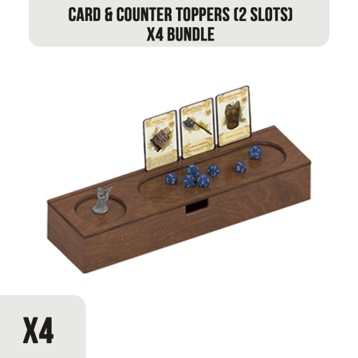TOPPERS BUNDLE: 4x Card & Counter Toppers (2 Slots)