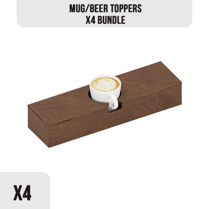TOPPERS BUNDLE: 4x Mug/Beer Toppers