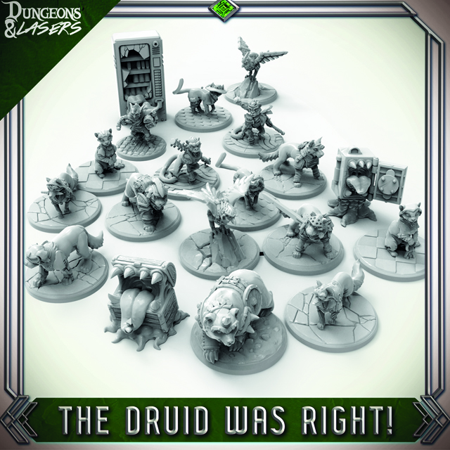 Archon Studio Dungeons & Lasers – Terreno De Mansión Tudor Sin Pintar, Modular Y Compatible Con D&D Y Juegos De Rol De Mesa
