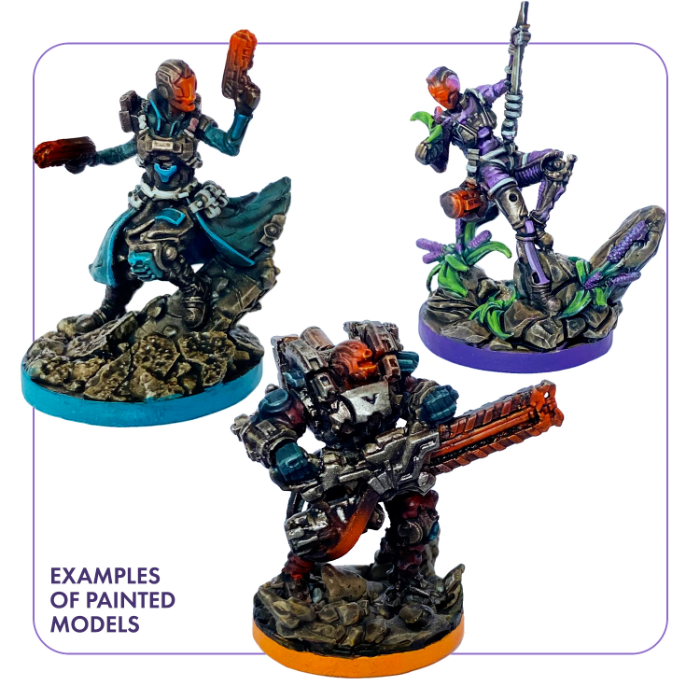 Painted heroes (corebox heroes + deadly frontier heroes)