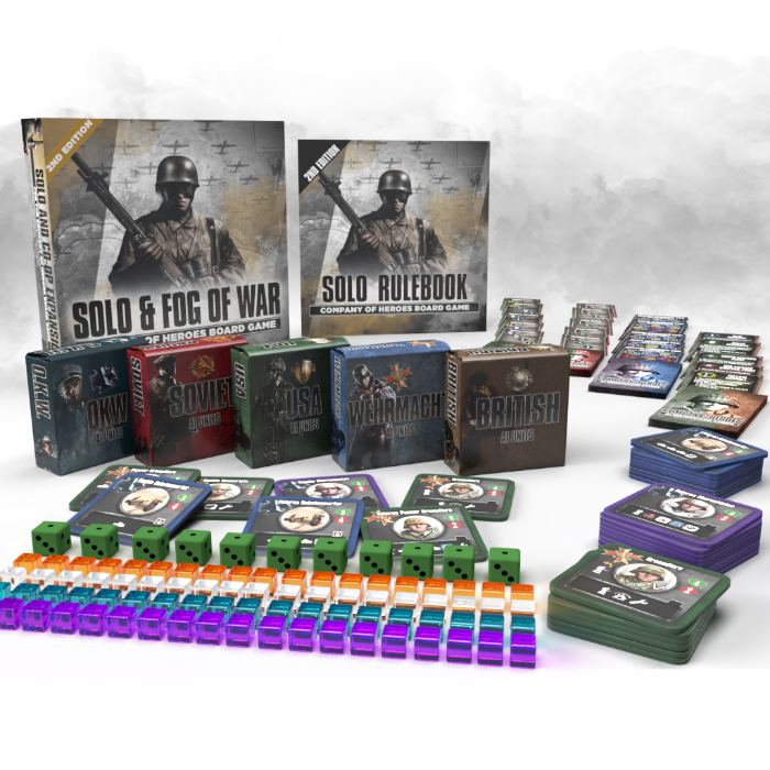 2nd Edition Company of Heroes Board Game by Bad Crow Games Solo & Fog of War Gamefound