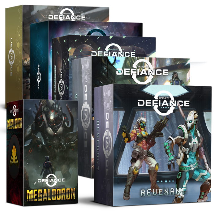 Defiance Model By Code Infinity Infinity Defiance by Corvus Belli - Platinum Pledge - Gamefound