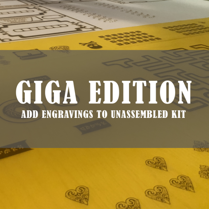 UPGRADE TO GIGA SIZE ENGRAVINGS (Unassembled Kits Only Add-On)