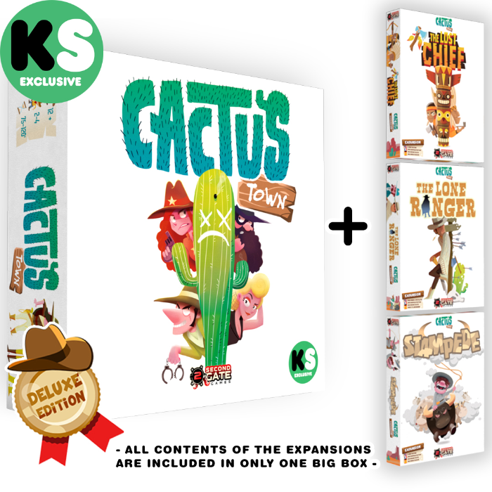 cactus town kickstarter Cactus Town (Kickstarter SHERIFF Deluxe Edition + 3 EXPANSIONS) – Board  Game Bliss