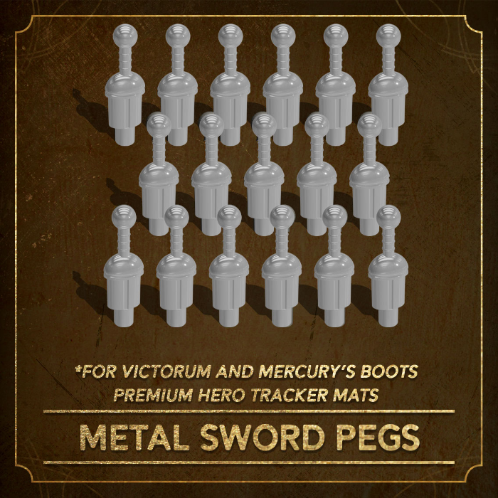 Hoplomachus: Victorum - Hero Tracker Metal Sword Pegs