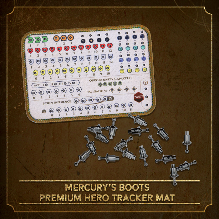 Hoplomachus: Victorum - Mercury's Boots Hero Tracker Mat