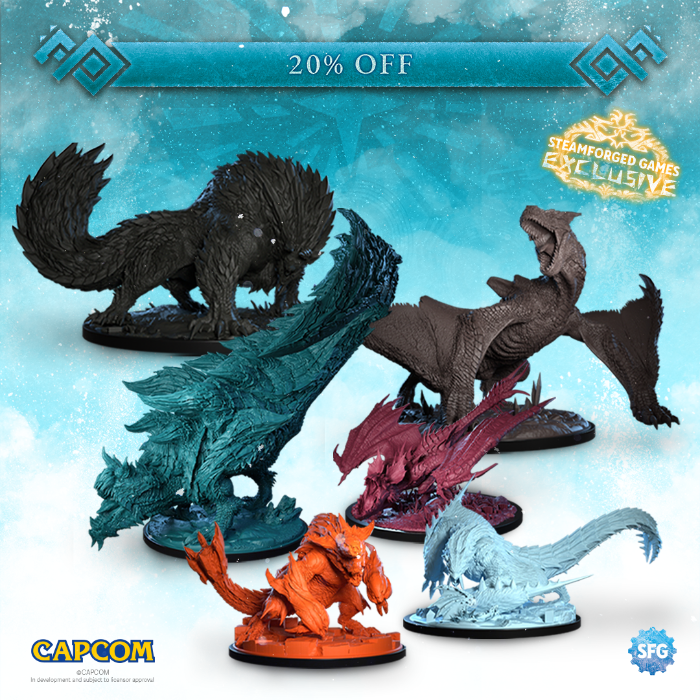 Monster Hunter World Iceborne: The Board Game by Steamforged