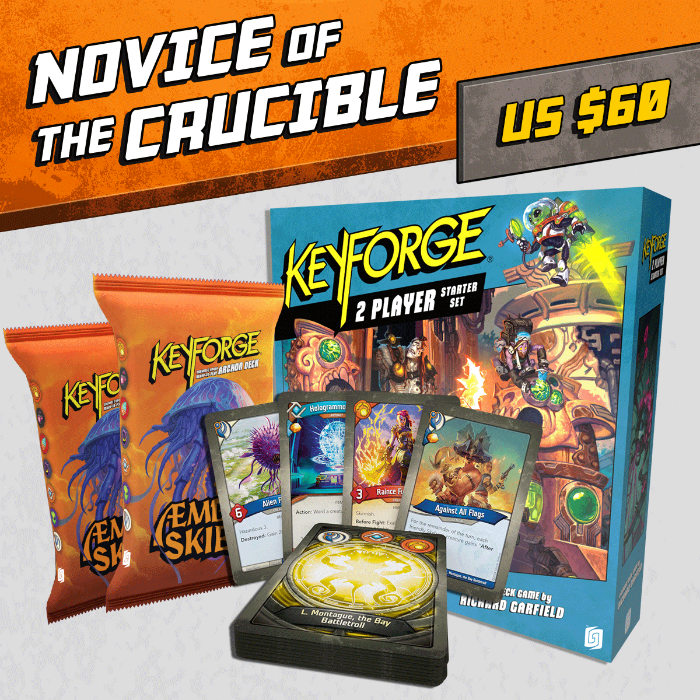 KeyForge: Æmber Skies Display – 12 mazos con House Skyborn, 200 Cartas Nuevas, Skybeasts y bonificación de Mejora de la casa, Edades 12 , 2 Jugadores, Tiempo de Juego de 45 Minutos