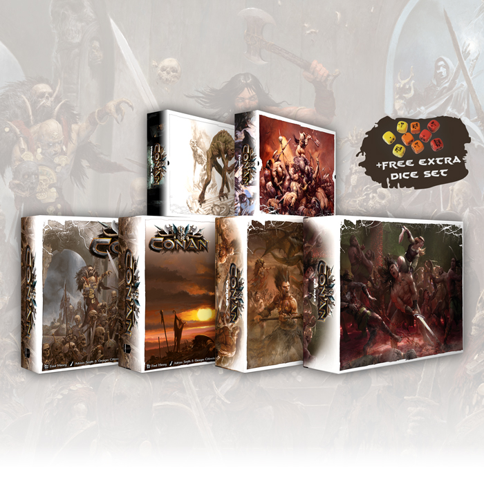 Jeu De Société Conan The Board Game: Red Nails - Extension Avec Miniatures Et Cartes, Neuf