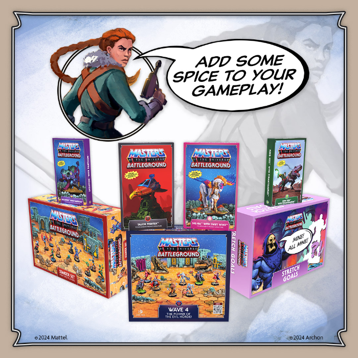 Gioco Da Tavolo Masters Of The Universe: Set Natura 3D – Kickstarter Esclusivo CMON