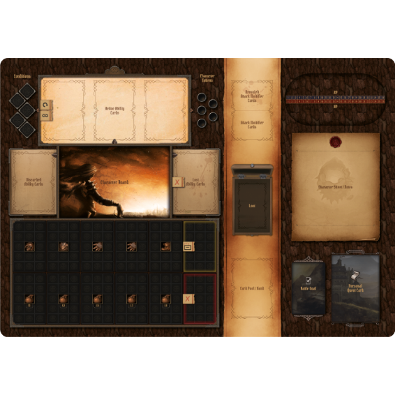 NonOfficial Frosthaven and Gloomhaven compatible playmat. by Crafting