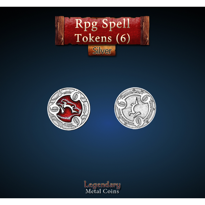 Spell Coin Legendary Metal Coins Season 4 by Drawlab - RPG Spell Token 6