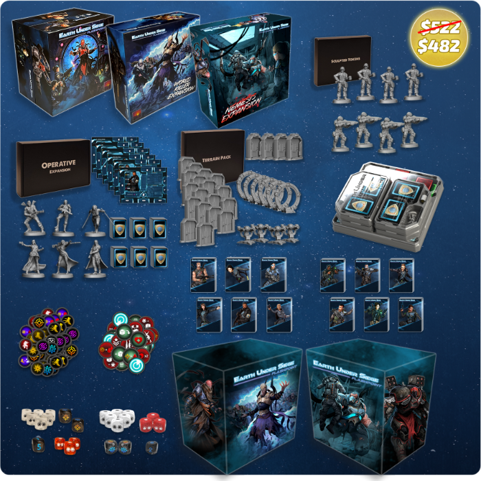 Earth Under Siege: Flashpoint Reprint plus Nemesis Expansion