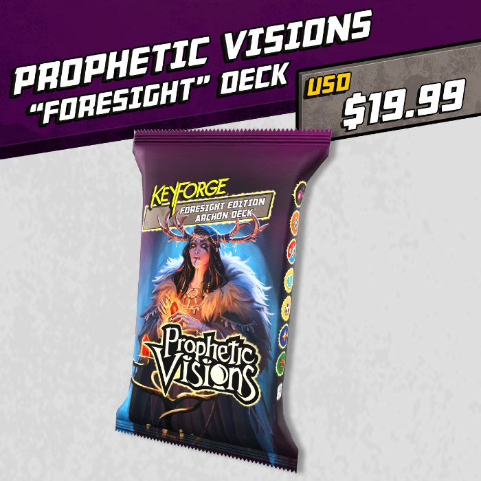 KeyForge: Prophetic Visions by Ghost Galaxy - KeyForge: Prophetic Visions  -- Limited Edition "Foresight" Pack - Gamefound