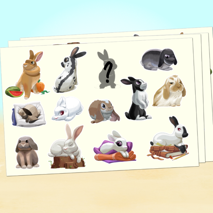 Rabbit Game Sticker Raising Rabbits: A Cute Strategy Rabbit Game by Rebel Raptor - Gamefound