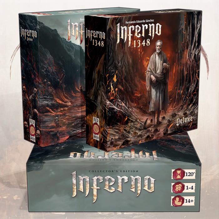 Inferno 1348 Deluxe & Inferno Deluxe Reprint by Red Mojo Games