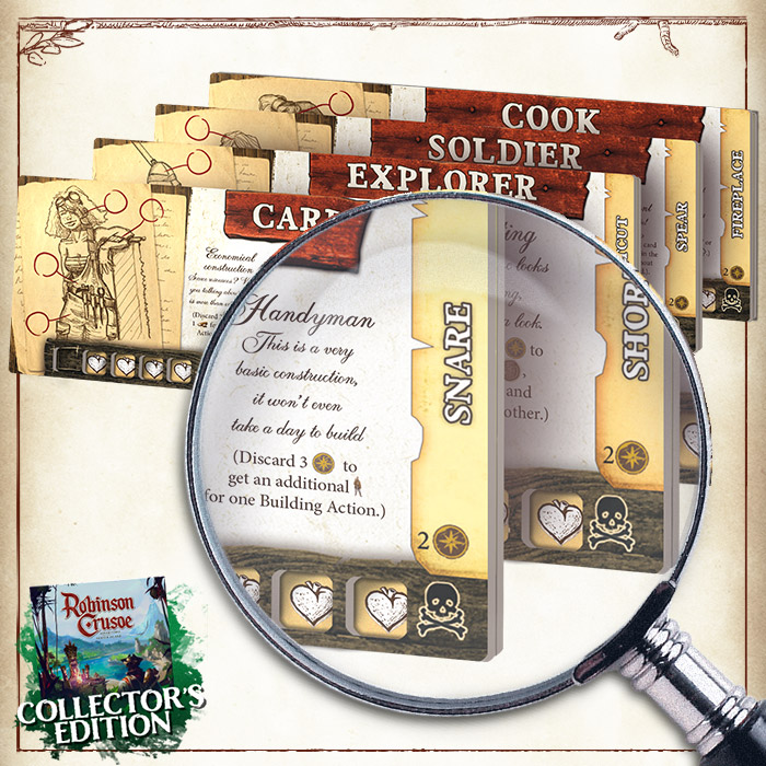 Robinson Crusoe - Collector's Edition by Portal Games - Clear card sleeves  for Endless Adventures Pledge - Gamefound