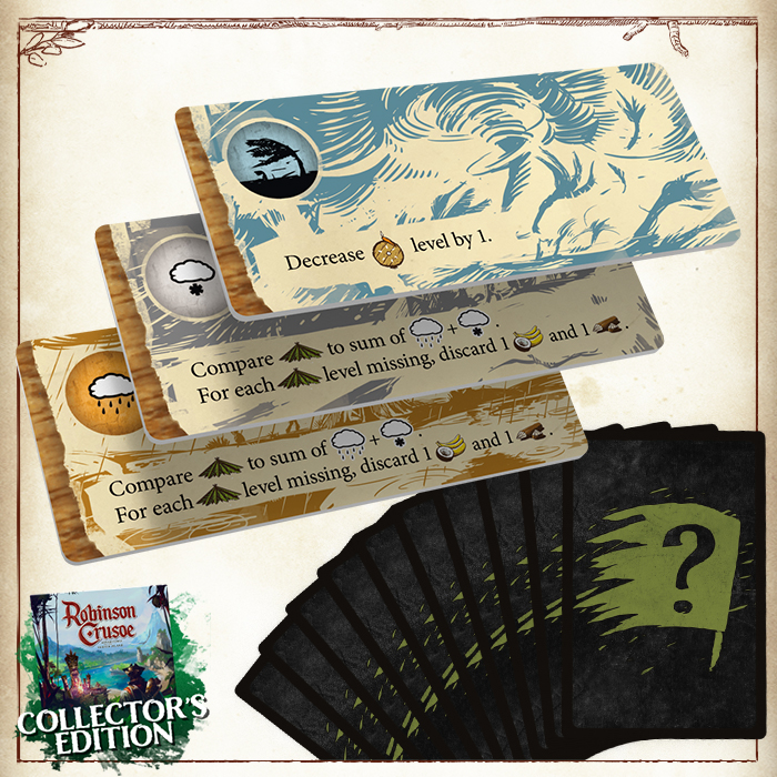 Robinson Crusoe - Collector's Edition by Portal Games - Clear card sleeves  for Endless Adventures Pledge - Gamefound