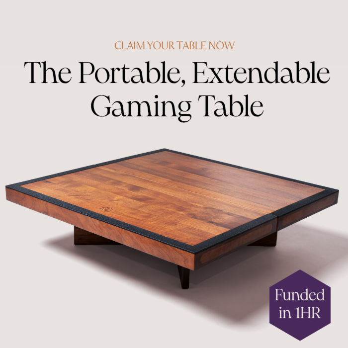 Couverture de Tabletop Table: The Portable, Modular Gaming Table is Back