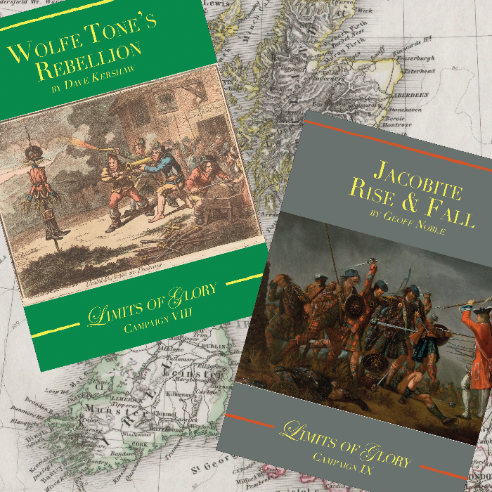 Couverture de Wolfe Tone's Rebellion and Jacobite Rise & Fall, Limits of Glory, Campaign VIII & IX,