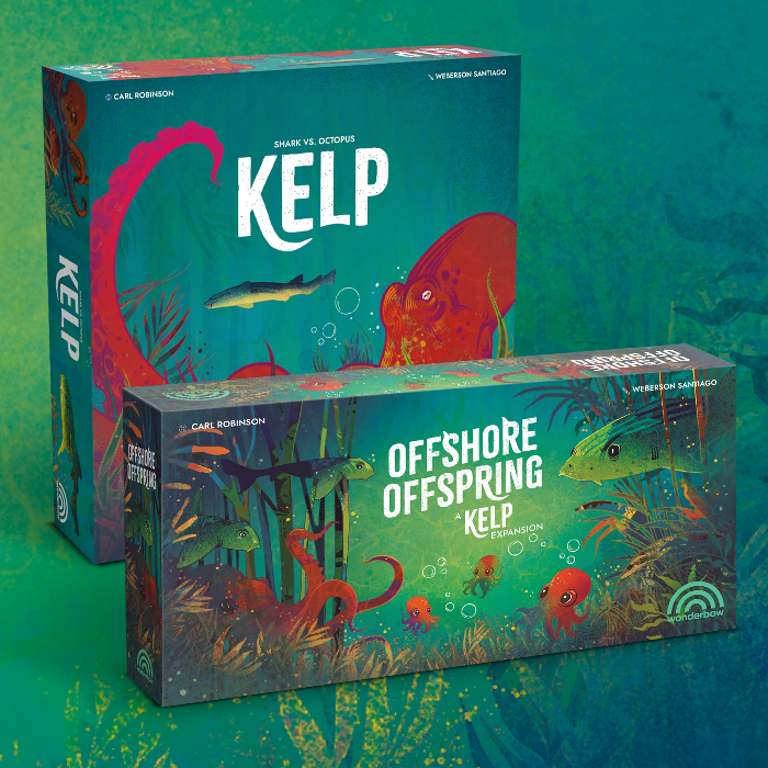 Couverture de Kelp - Shark vs. Octopus: Offshore Offspring Expansion and reprint Deluxe Edition