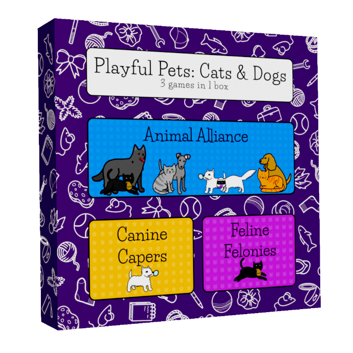 Couverture de Playful Pets: 3 games in 1 box