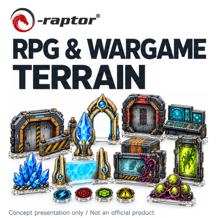 Couverture de RPG & Wargame Terrain: Buildings and Acrylic Tokens 2027
