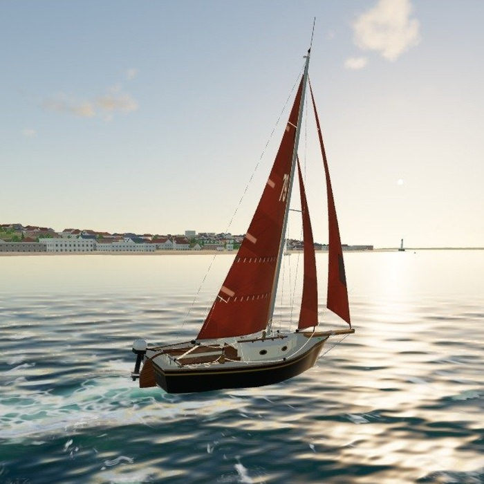 Couverture de True Wind: The Sailing Sim Where the Boat Is Computed