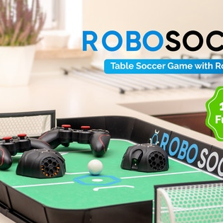 Couverture de RoboSoccer: Table Soccer Game with Robot Players