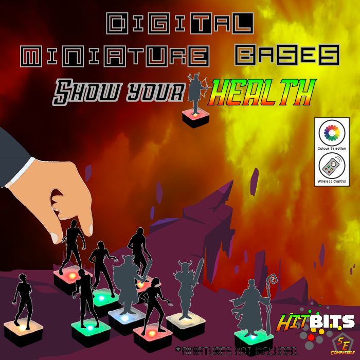 Couverture de HitBits: Digital Miniature Bases for your TTRPG!