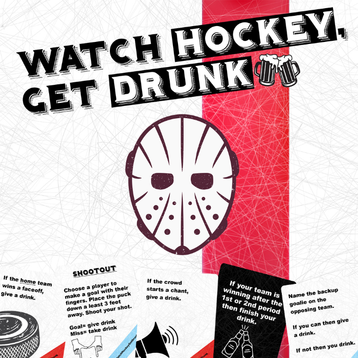 Couverture de Watch Hockey, Get Drunk