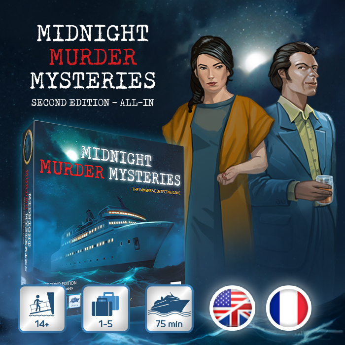 Couverture de Midnight Murder Mysteries: 2nd Edition (All-In) | Minuit, Meurtre en Mer : 2de édition (Intégrale)