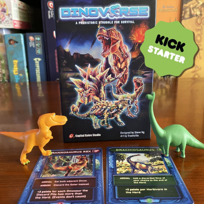 Couverture de Dinoverse: A Dinosaur Card Game