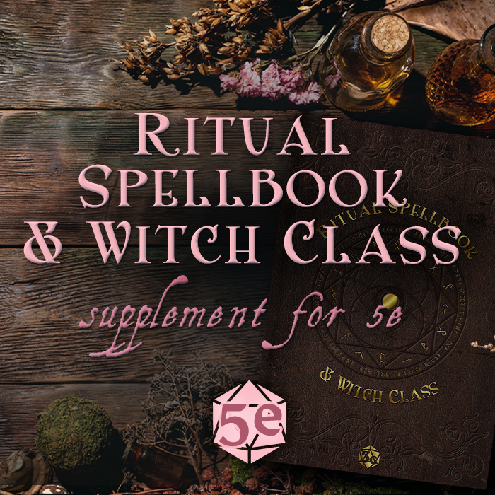 Couverture de Ritual Spell Book and Witch Class for 5e