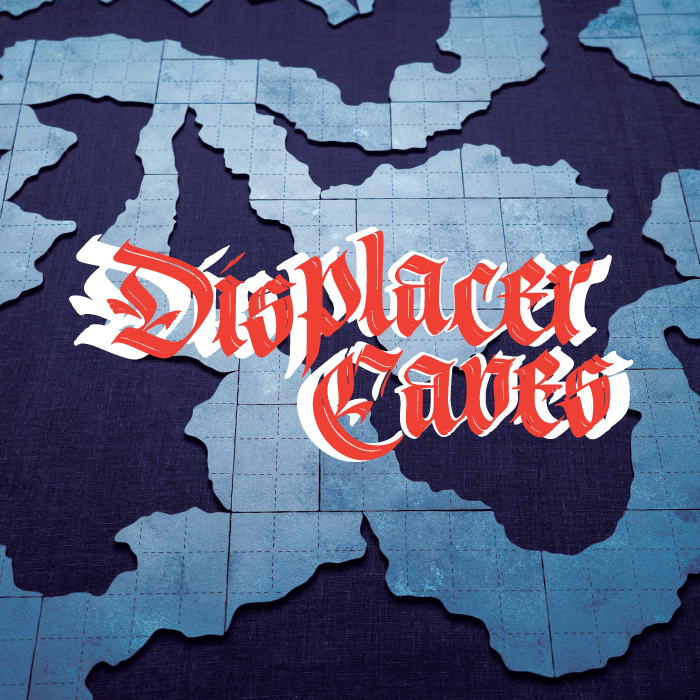 Couverture de Displacer Caves - Simple modular prepainted DnD cavern tiles