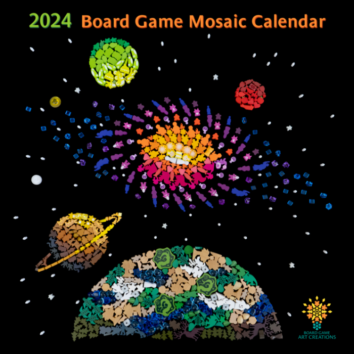 Couverture de 2024 Board Game Mosaic Calendar