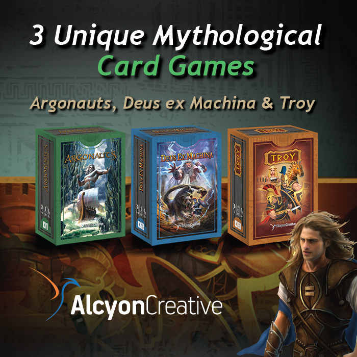 Couverture de Argonauts, Deus ex Machina, and Troy: the card games