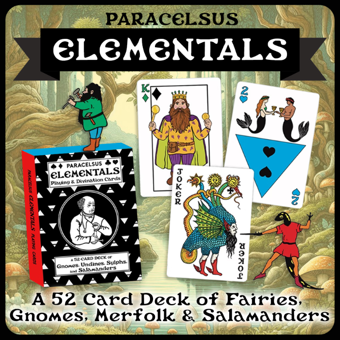 Couverture de Paracelsus ELEMENTALS Deck-Use for card games, divination, or for D&D and RPG character creation!