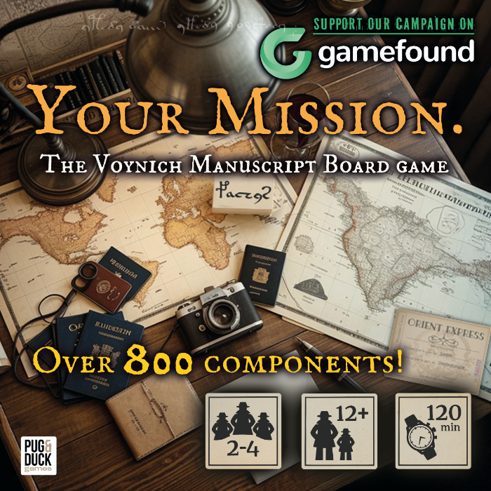 Couverture de The Voynich board game CODEX.
