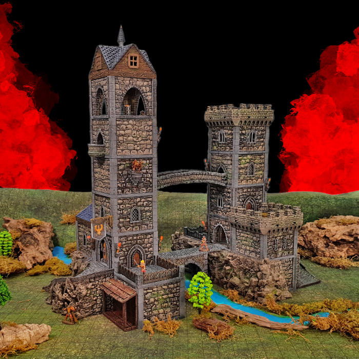 Couverture de Castle System II - Magnetic Tabletop Terrain: More Towers, Dungeons, And Now Caverns!
