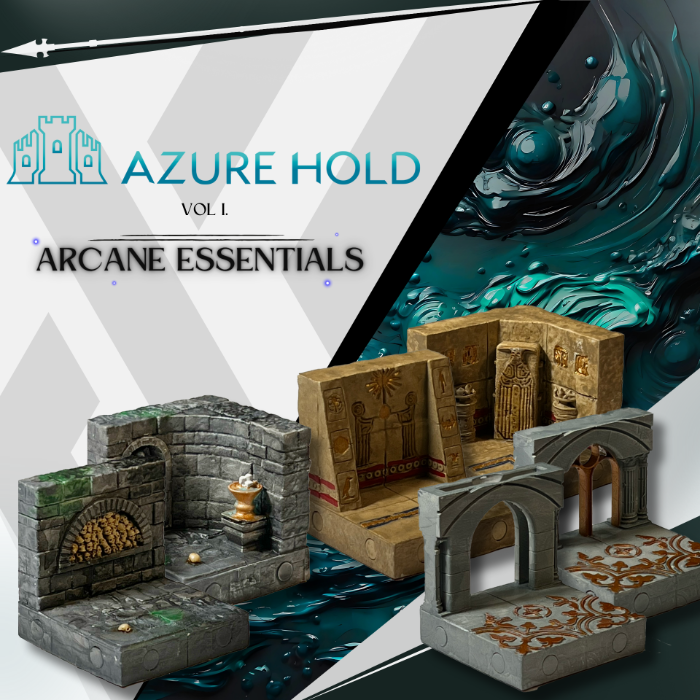Couverture de AzureHold - Magnetic Hand-painted Modular Tabletop Terrain