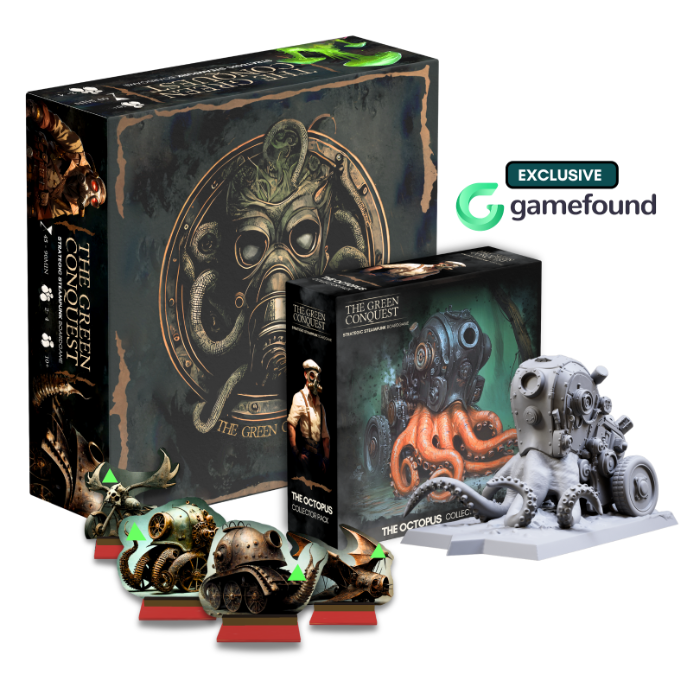 Couverture de The Green Conquest - Strategic Steampunk Boardgame