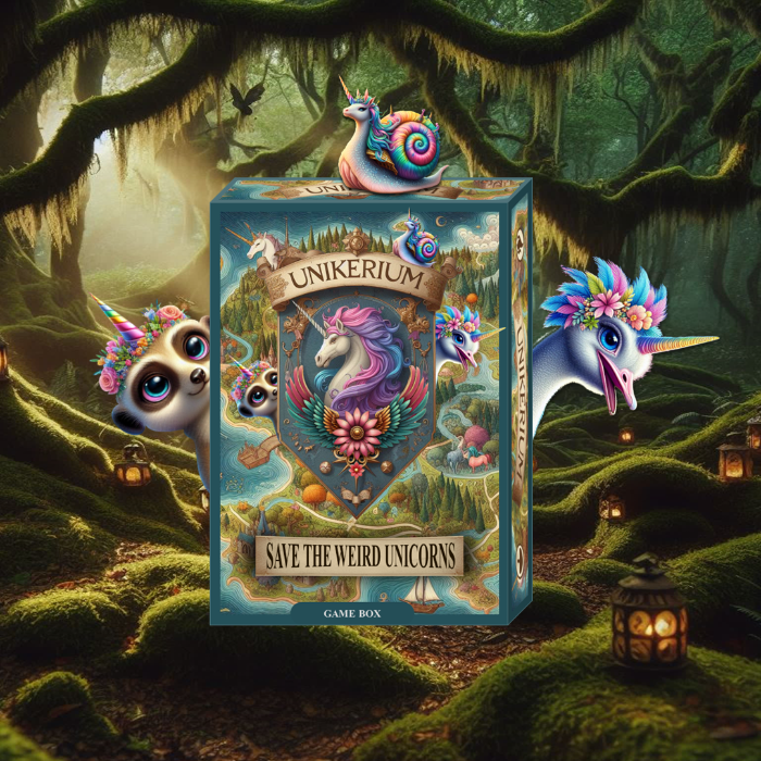 Couverture de Unikerium, save the weird unicorns: card game