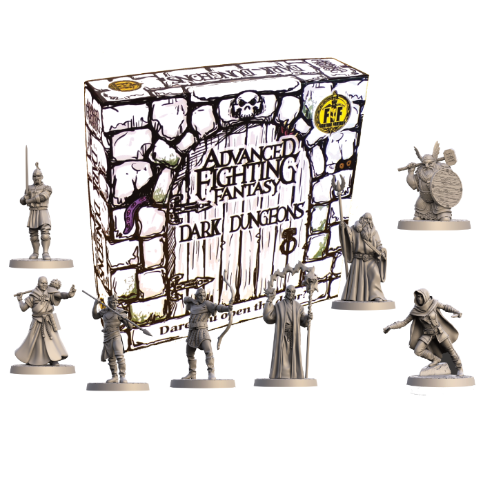 Couverture de Advanced Fighting Fantasy Dark Dungeons Miniatures