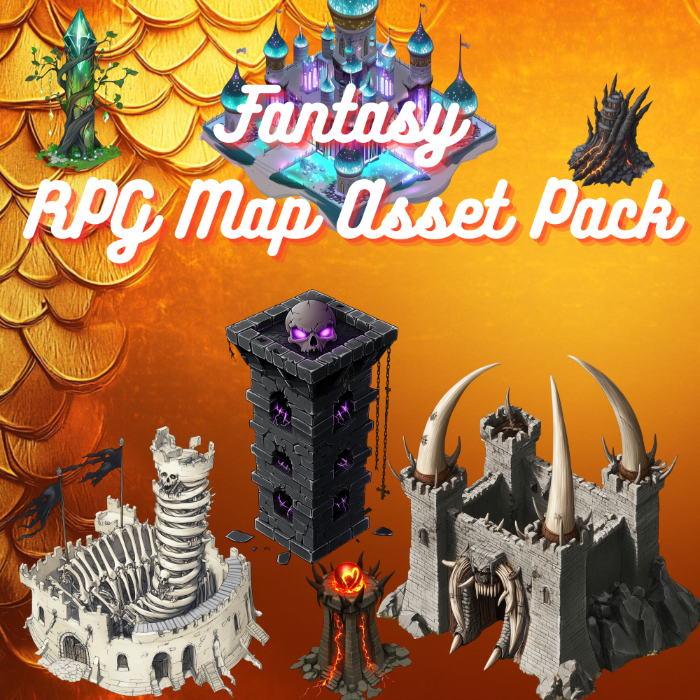 Couverture de Fantasy RPG Map Asset Pack