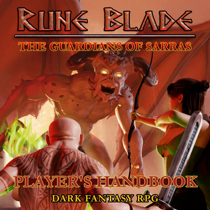 Couverture de Rune Blade Player's Handbook English Version Second Edition