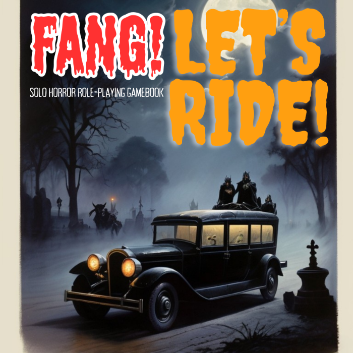 Couverture de FANG! Gothic Horror Solo Role-Playing Game